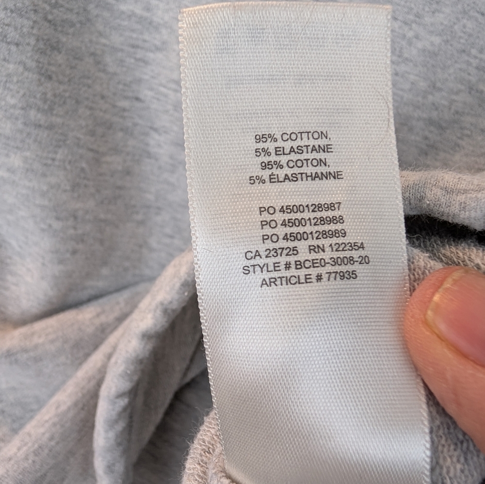 Aritzia Babaton Weekender Cropped Hoodie Light Grey size S in VGUC - Picture 9 of 11